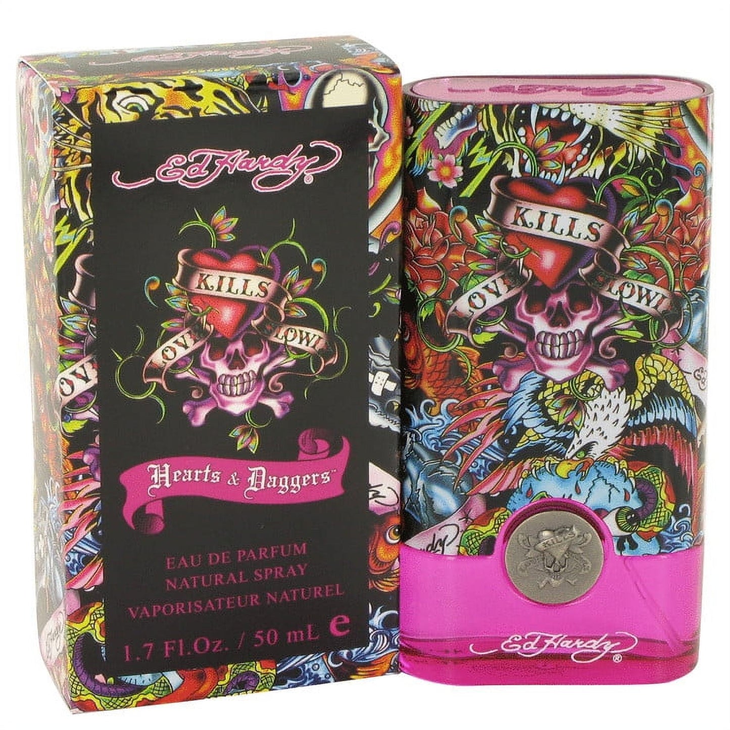 Christian Audigier Ed Hardy Hearts & Daggers Eau De Parfum Spray for Women 1.7 oz