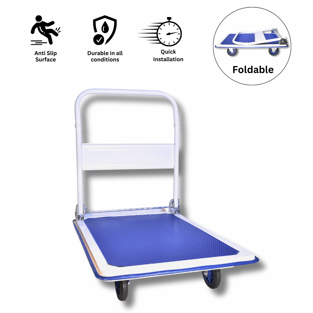 Folding Push Cart Dolly 360 Swivel Utility Cart 500 LBS Capacity