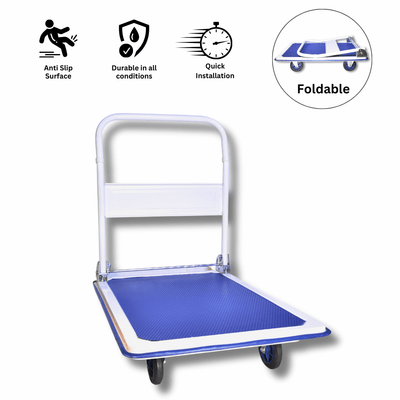 Folding Push Cart Dolly 360 Swivel Utility Cart 500 LBS Capacity