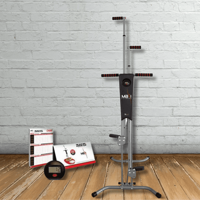 Maxi Climber: Vertical Stair-Stepping Fitness Machine for Total Body Workouts, Adjustable Climbing Mechanism, Ideal for Home Gym Cardio and Muscle Training with Integrated Monitor