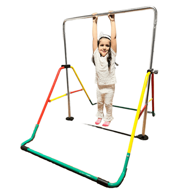 NEW Iron Bar Kids Jungle Gym with Height Adjustable Feature Foldable Jungle Gym for Beginners Horizontal Kip Bar Multicolor