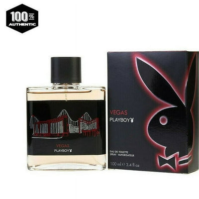 Playboy Vegas 3.4oz Men's EDT Spray - Irresistible Scent for Confident Allure